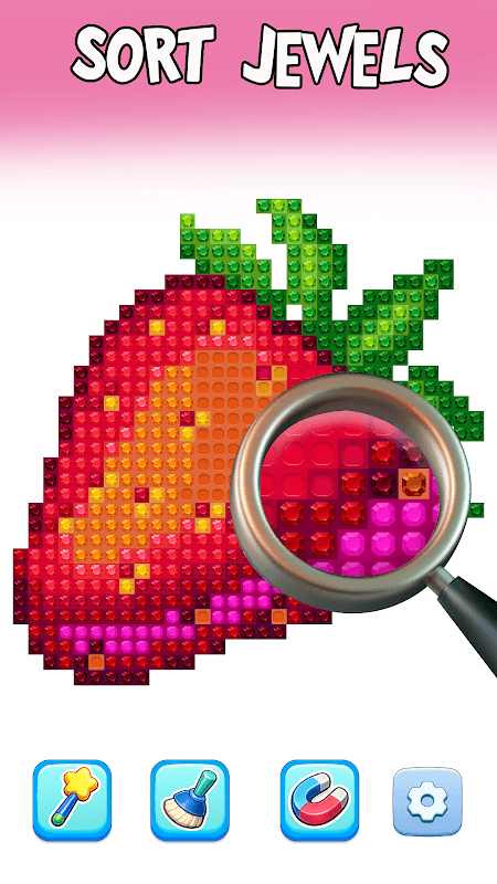 Glow Sort - Jewel Color Puzzle screenshot 1