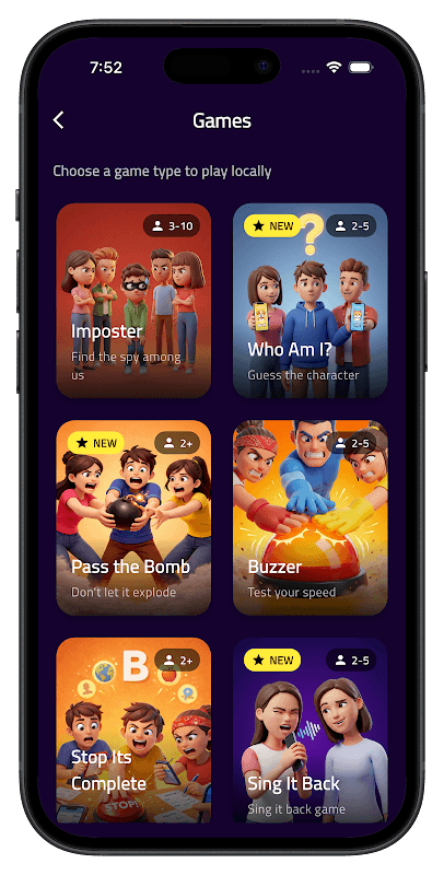 Buzzy Party: Imposter امبوستر screenshot 2