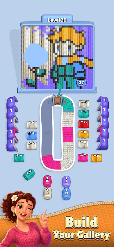 Yarn Canvas: Color Sort screenshot 3