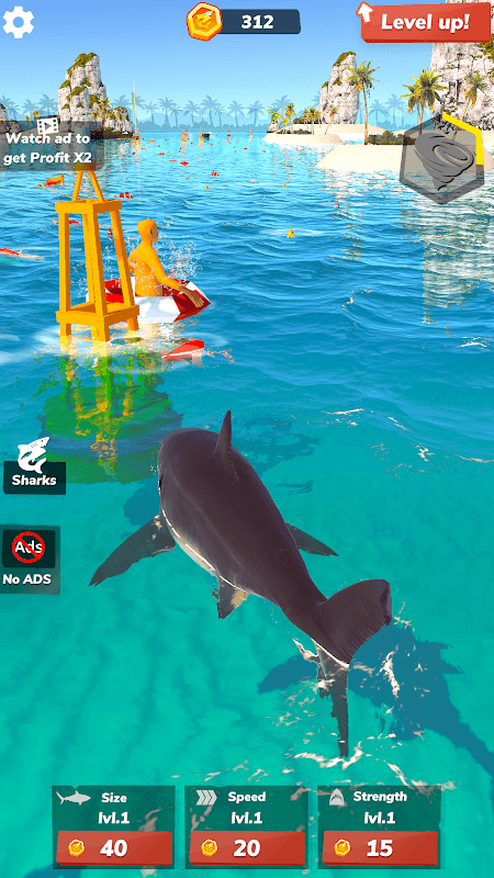 Idle Shark 2-Mega Tycoon Game screenshot 2