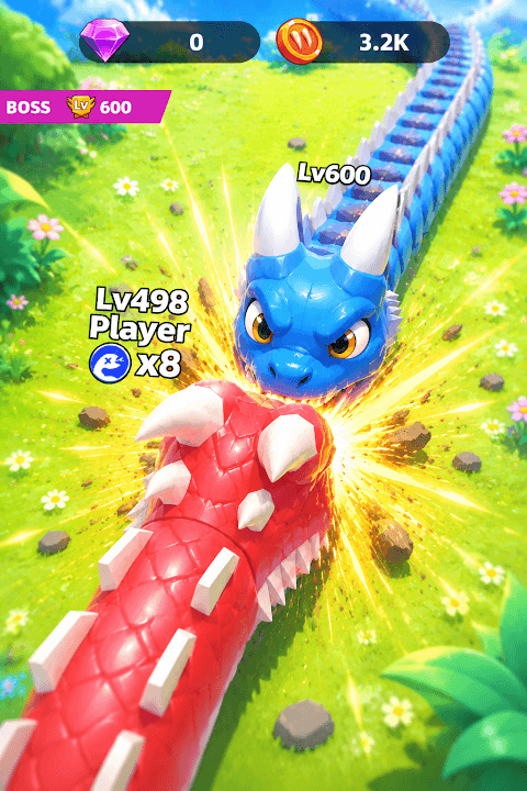 Snake Hero: Food Hunt Battle screenshot 2