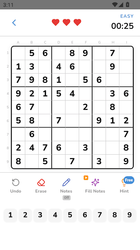 Sudoly - Sudoku friendly screenshot 1