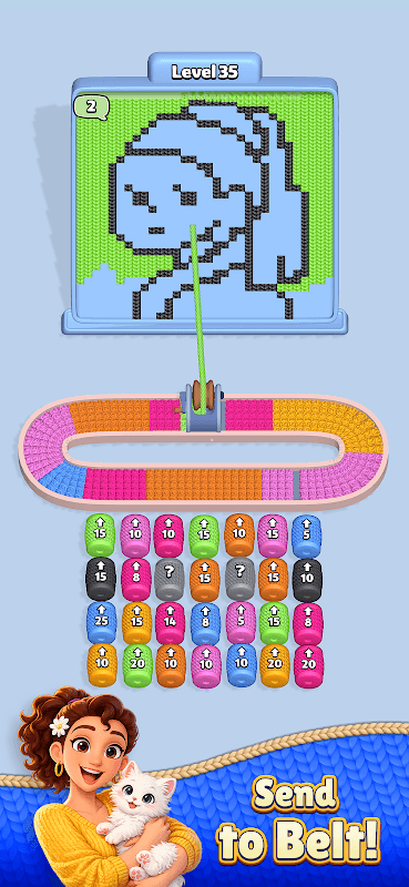 Yarn Canvas: Color Sort screenshot 4