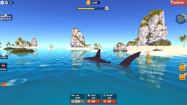 Idle Shark 2-Mega Tycoon Game screenshot 5