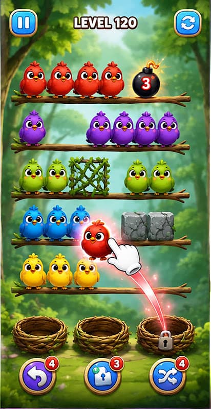 Bird Nest Sort screenshot 3