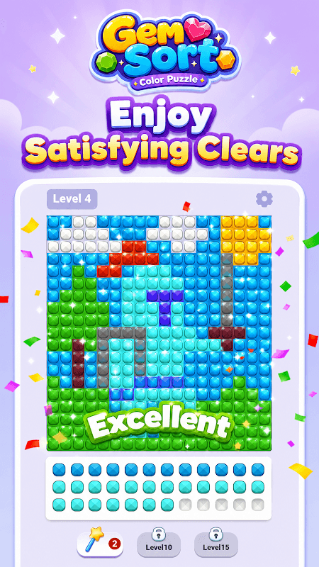Gem Sort: Color Puzzle screenshot 3