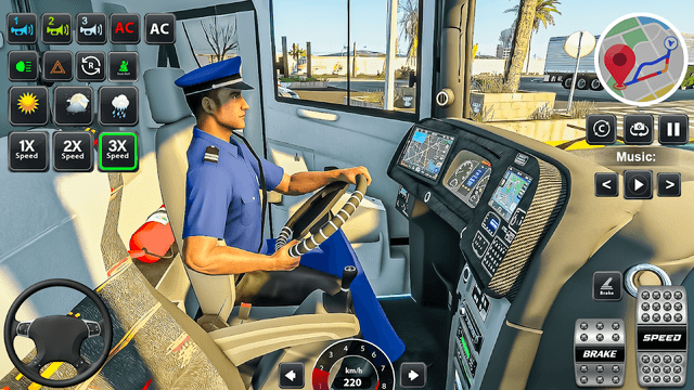 Modern Bus Driving 3D Game screenshot 2