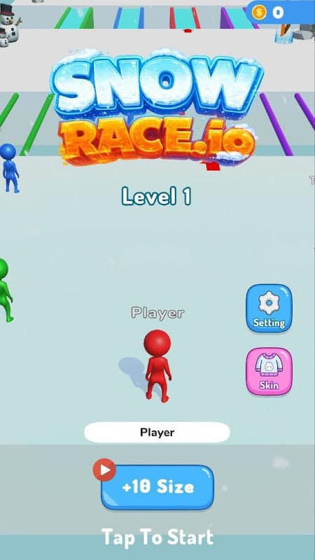 Snow Race 3D: Fun Ball Racing screenshot 1