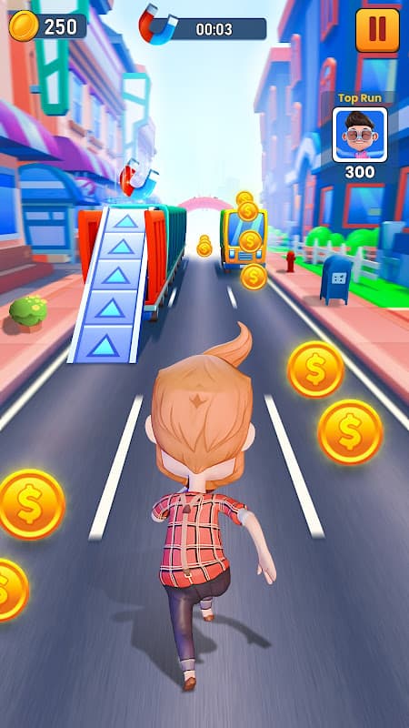 Endless Runner Game - City Run screenshot 2