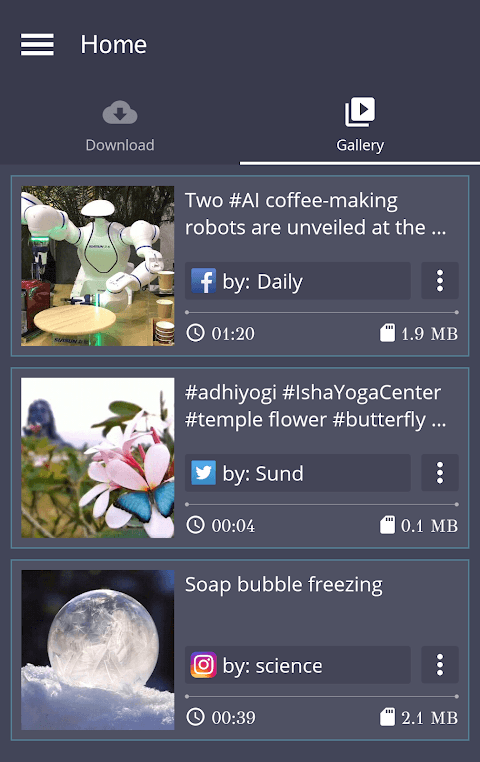Social Downloader Plus screenshot 1